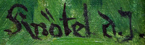 sygnatura malarza Herbert Knotel 
